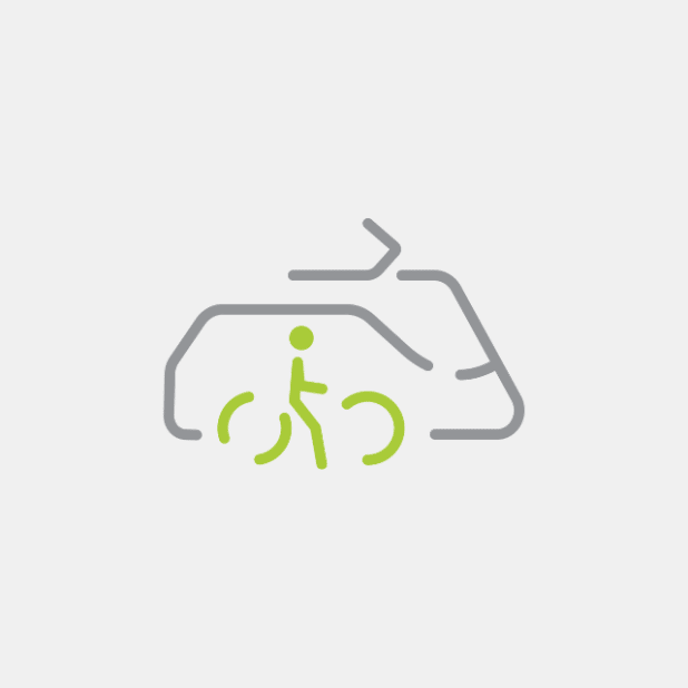 Mobilité active, vélo en libre service, vélo partage, vélo cargo Illustration picto de la mobilité active, vélo